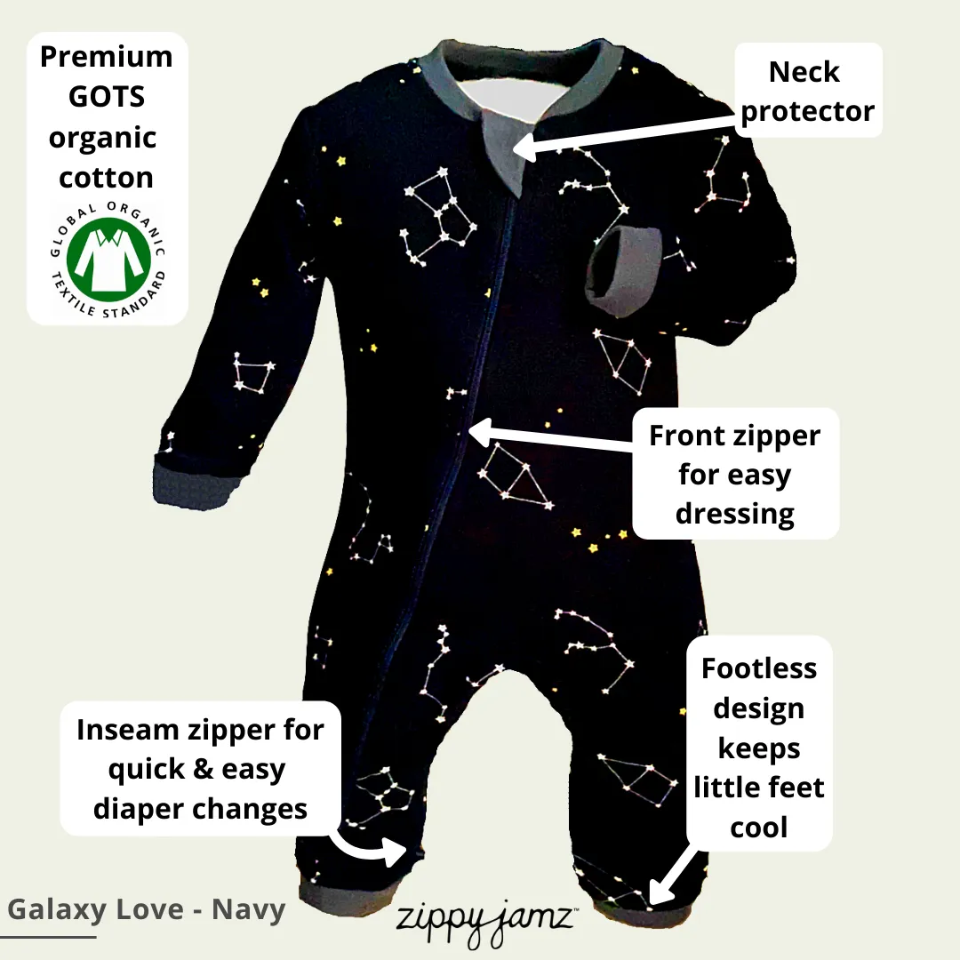 Galaxy Love - Footed Pajamas