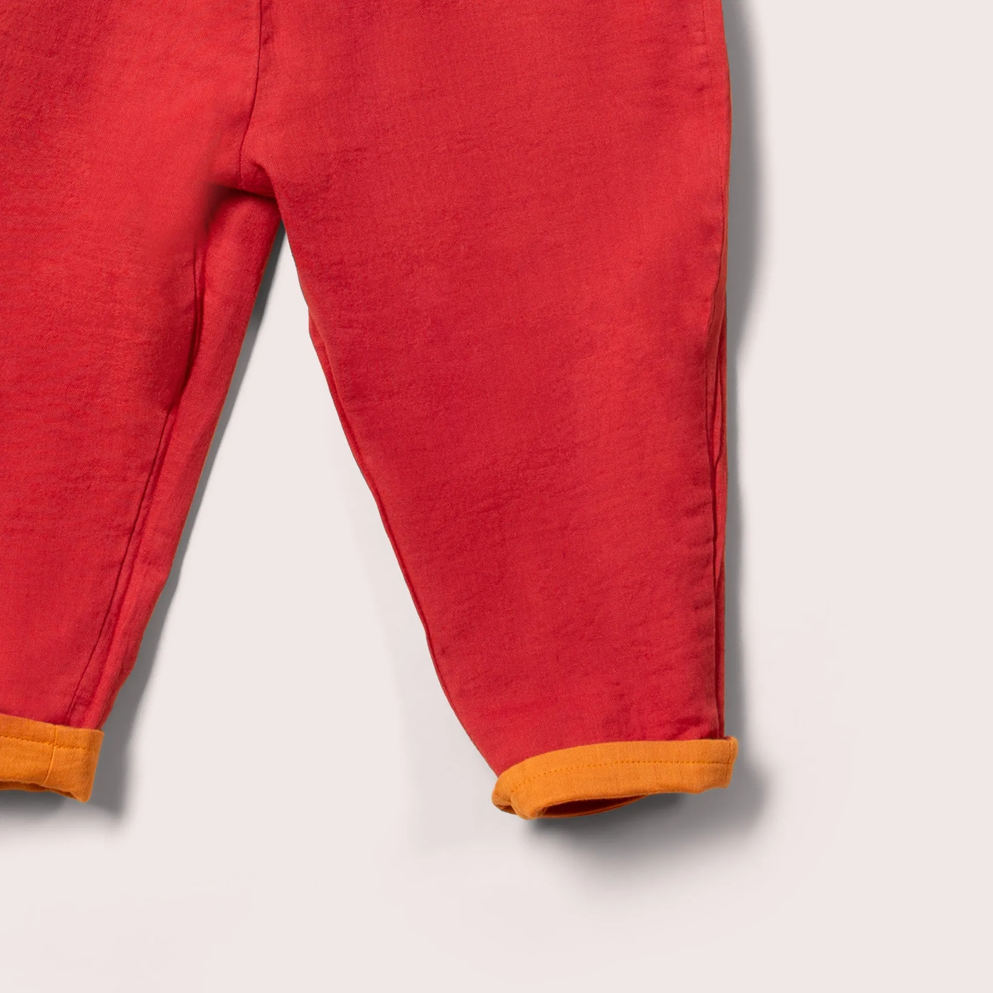 Golden Ochre & Hazelnut Reversible Pull On Trousers
