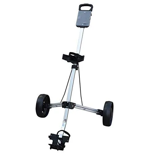 Golfoy Basics Polar Lander Two Wheel Foldable Compact Aluminium Golf Cart/Trolley