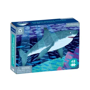 Great White Shark Mini Puzzle - 48 pieces