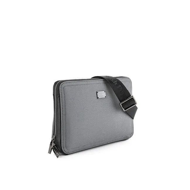 Hush Puppies Bags Pria Mario Clutch/Messenger Bag In Grey