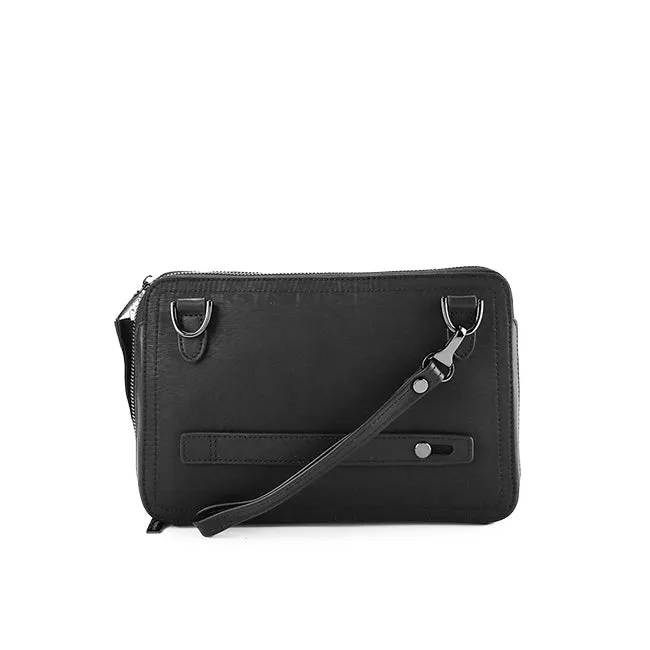 Hush Puppies Bags Pria Mario Clutch/Messenger Bag In Grey