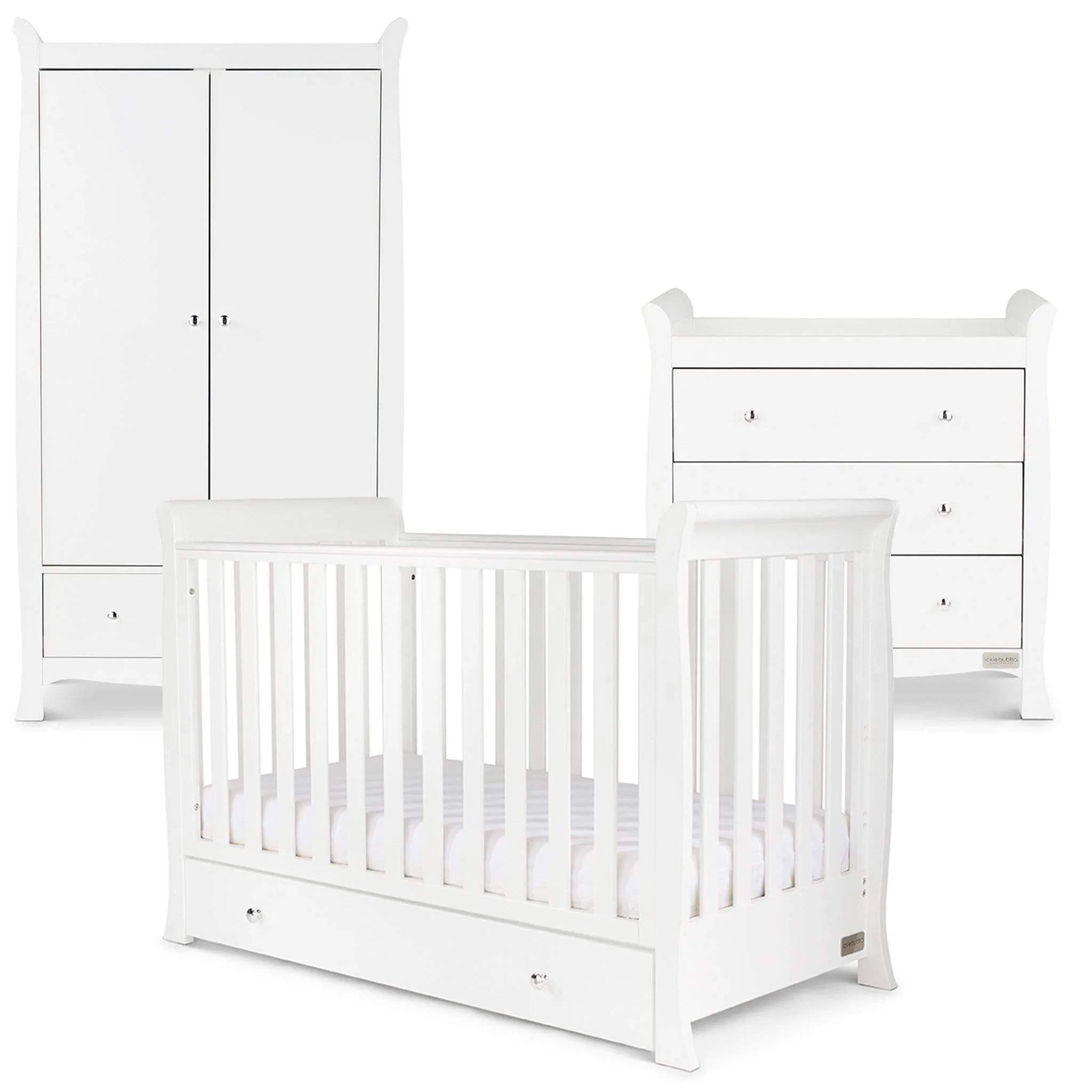 Ickle Bubba Snowdon 4 in 1 Mini 3 Piece Furniture Set - White