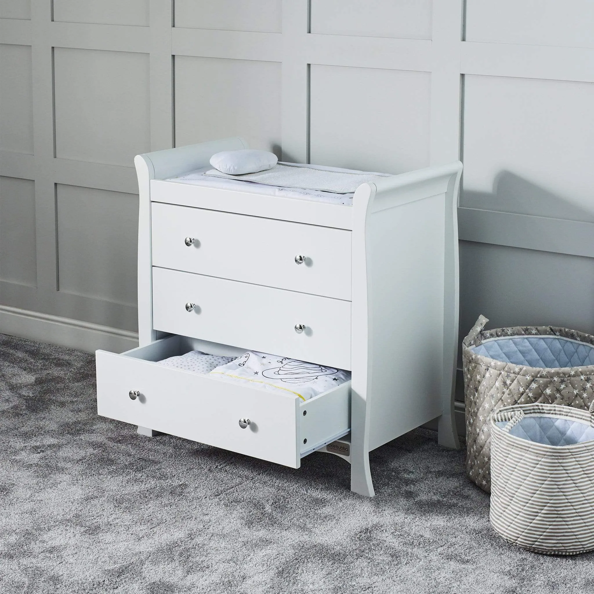 Ickle Bubba Snowdon 4 in 1 Mini 3 Piece Furniture Set - White