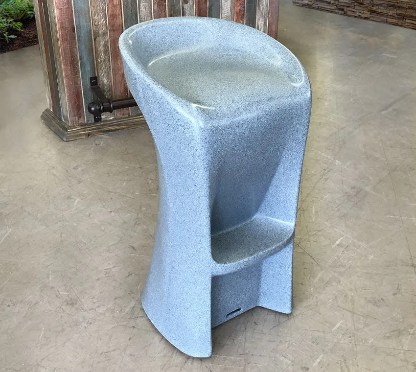 In-Pool Lounger Barstool in Gray Granite