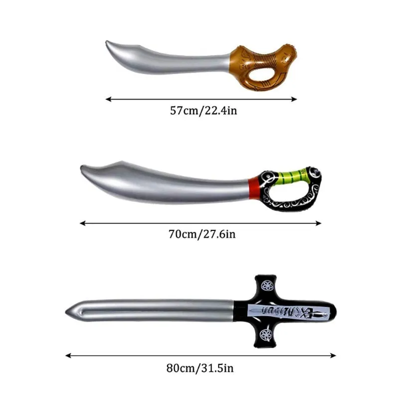 Inflatable Pirate Cutlass Sword Swimming Pool Play Toy