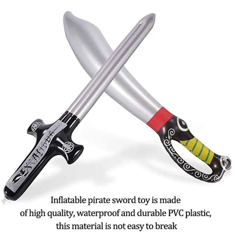 Inflatable Pirate Cutlass Sword Swimming Pool Play Toy