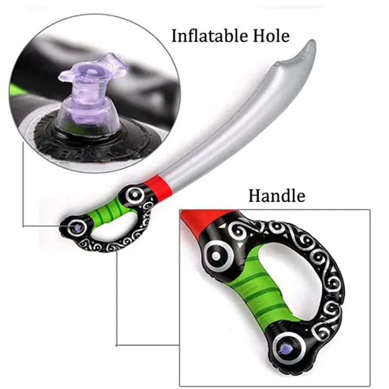 Inflatable Pirate Cutlass Sword Swimming Pool Play Toy