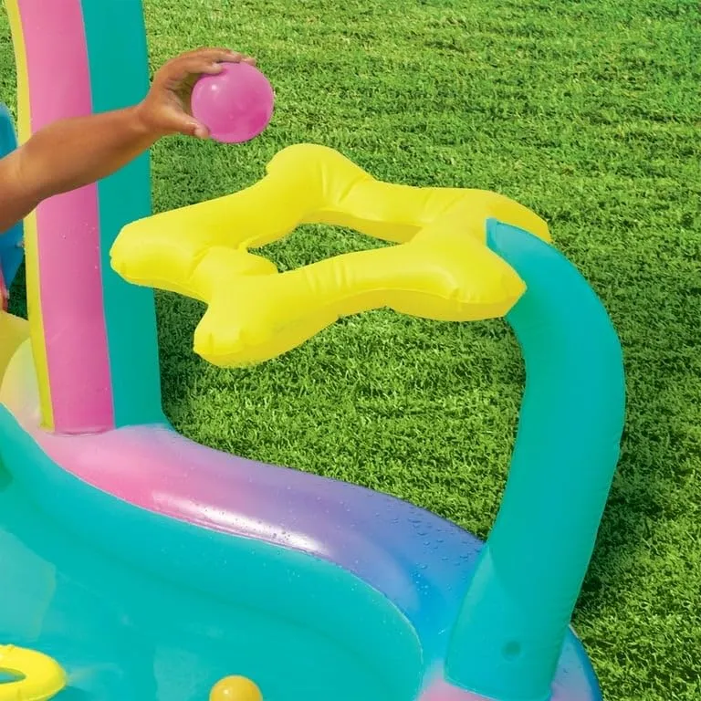 Inflatable Rainbow Play Centerswimming Pool Multi
