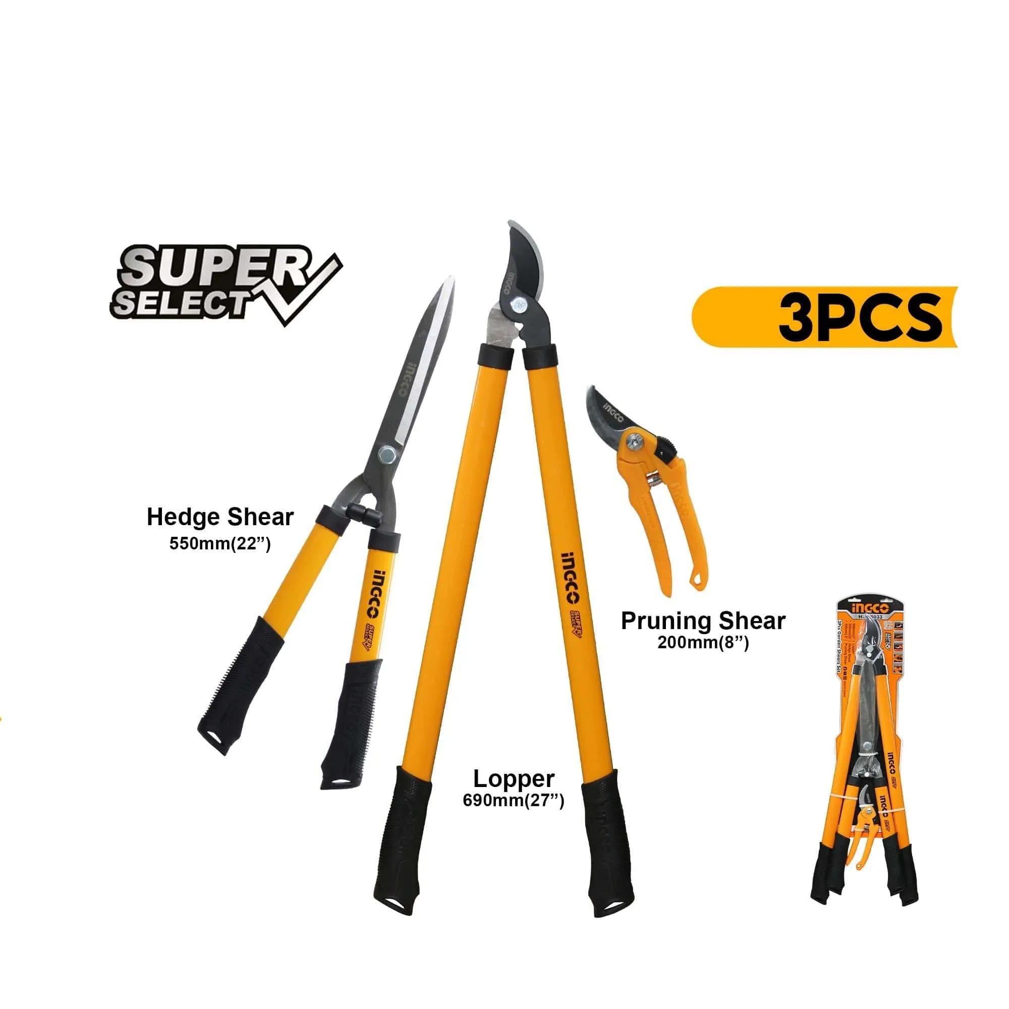 Ingco 3 Pieces Hedge Shear - HLT78033