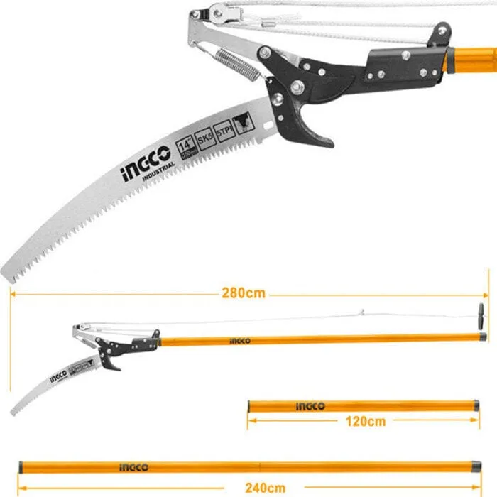 Ingco Extendable Pole Saw & Pruner - HEPS25281