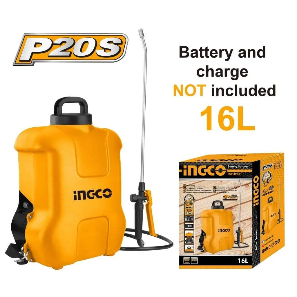 Ingco Lithium Battery Sprayer 20V 16L - CSPLI2001