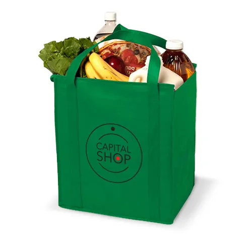 Insulated Zippered Reinforced Shopping Bag *Stocked in the USA*