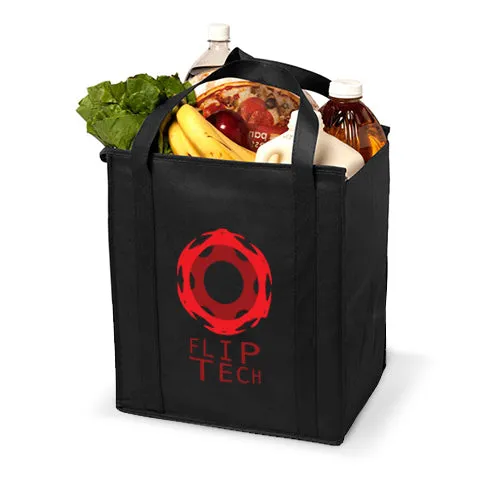 Insulated Zippered Reinforced Shopping Bag *Stocked in the USA*