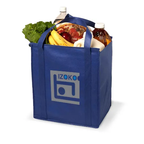 Insulated Zippered Reinforced Shopping Bag *Stocked in the USA*