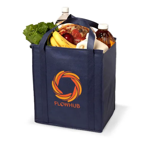 Insulated Zippered Reinforced Shopping Bag *Stocked in the USA*