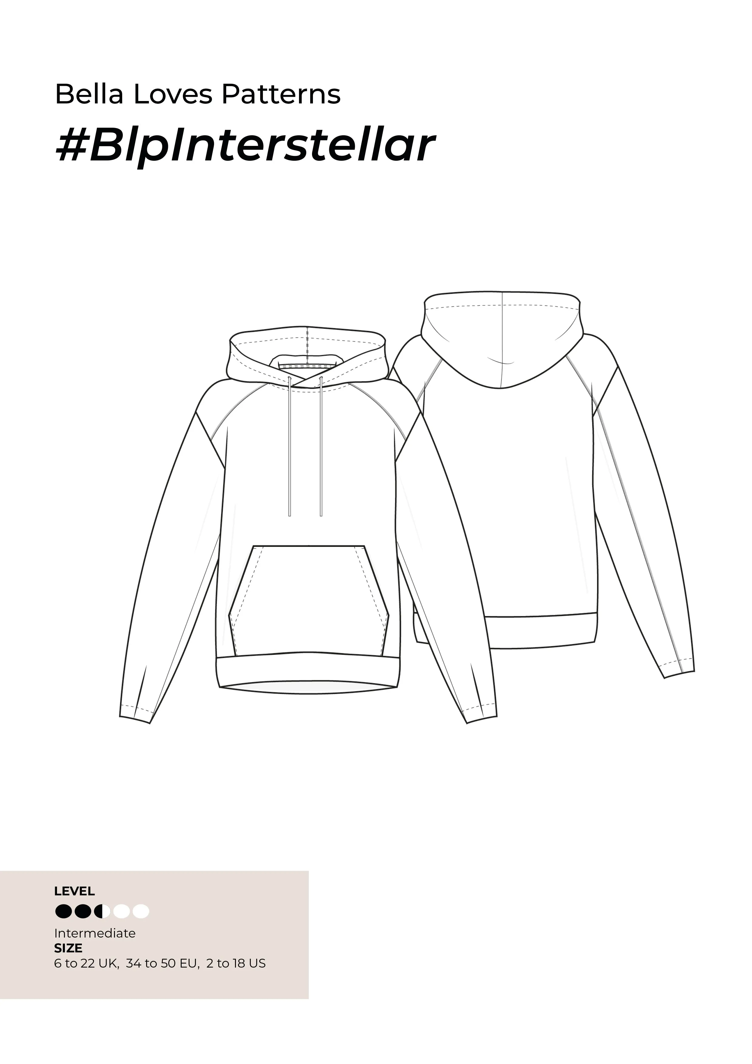INTERSTELLAR HOODIE – PDF SEWING PATTERN
