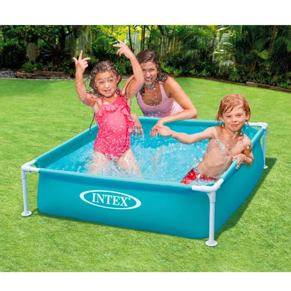 Intex Mini Frame Compact Pool - Blue - Above Ground 122 X 122 Cm