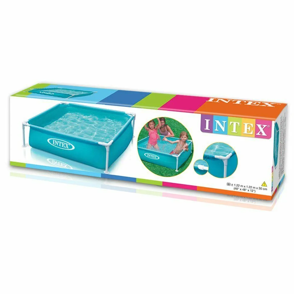 Intex Mini Frame Compact Pool - Blue - Above Ground 122 X 122 Cm