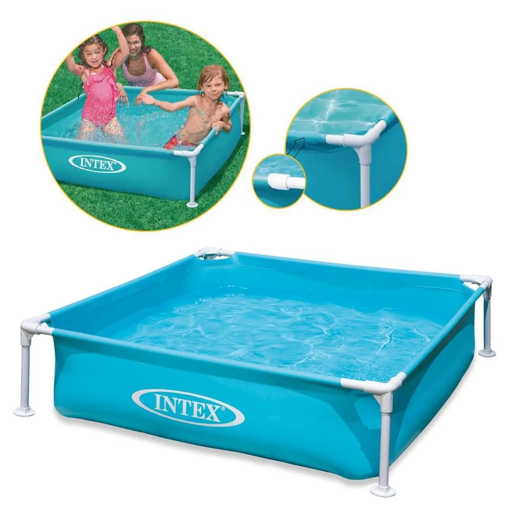 Intex Mini Frame Compact Pool - Blue - Above Ground 122 X 122 Cm