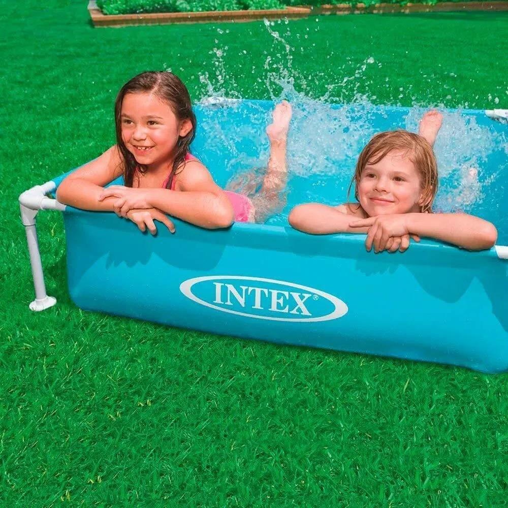 Intex Mini Frame Compact Pool - Blue - Above Ground 122 X 122 Cm