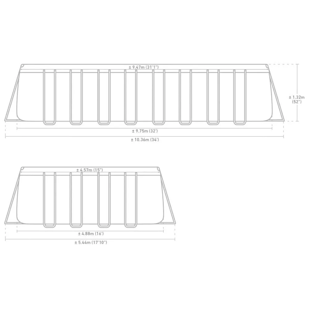 INTEX Ultra XTR Rectangular Pool Set (9.75 x 4.88 x 1.32m)