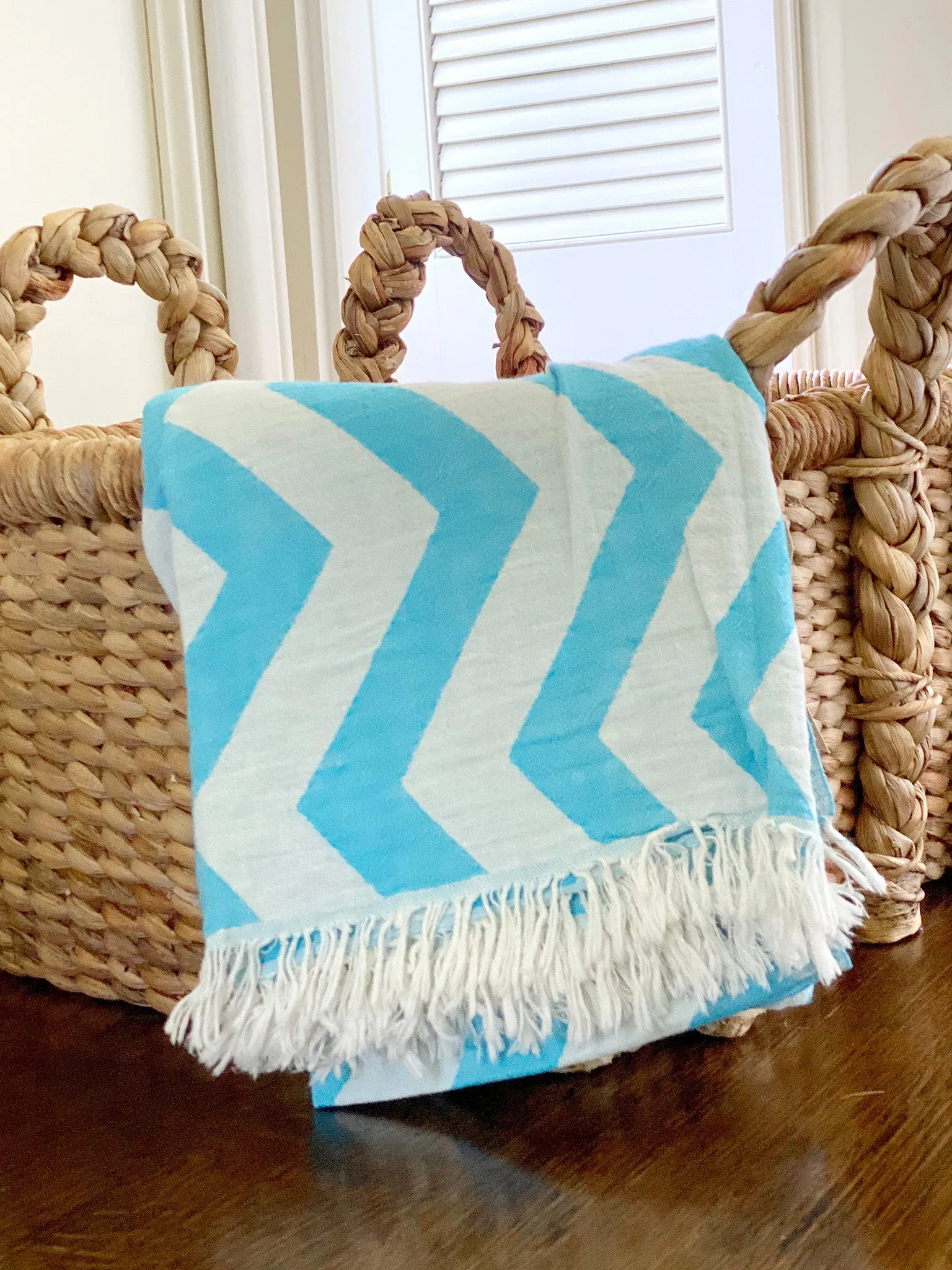Ionian Chevron Double-Sided Beach Pestamel
