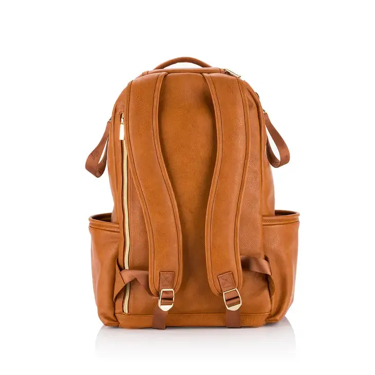 Itzy Ritzy - Boss Plus Diaper Bag Backpack - Cognac