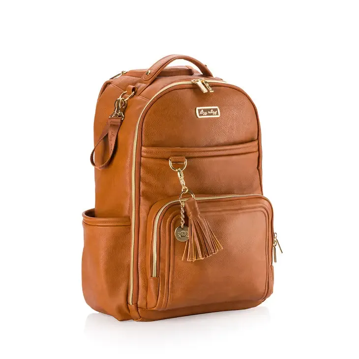 Itzy Ritzy - Boss Plus Diaper Bag Backpack - Cognac