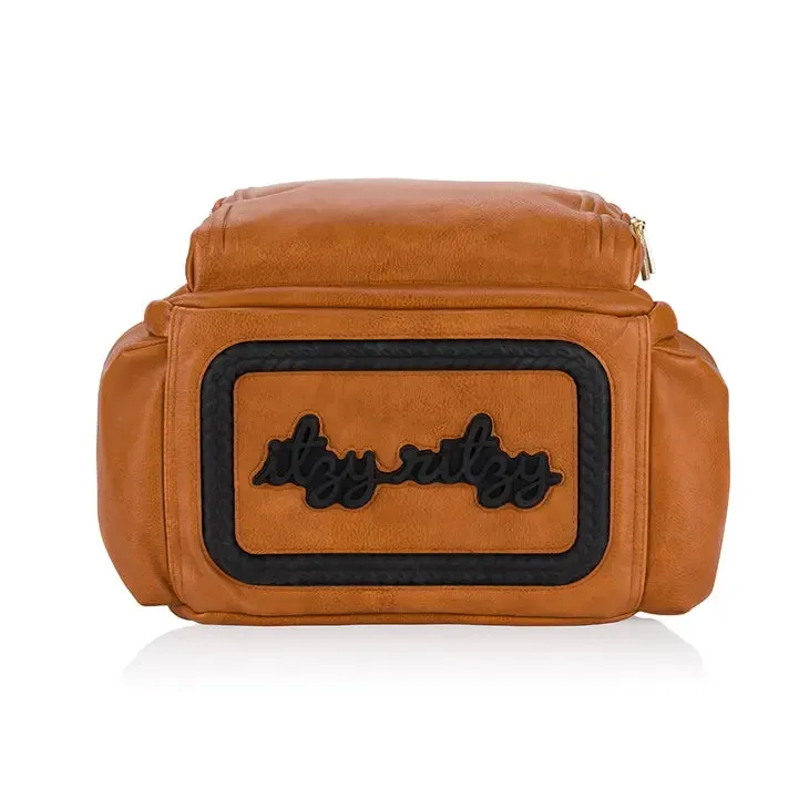 Itzy Ritzy - Boss Plus Diaper Bag Backpack - Cognac