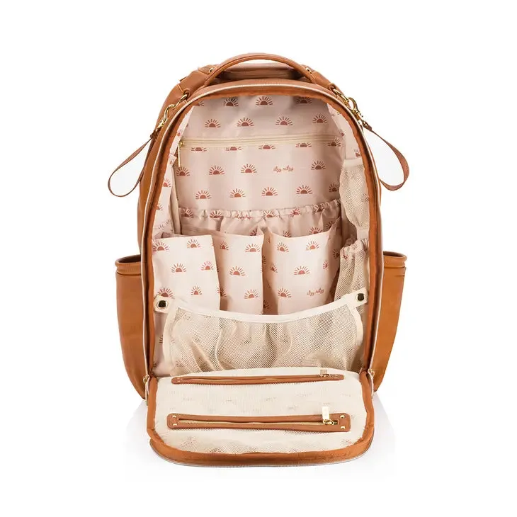 Itzy Ritzy - Boss Plus Diaper Bag Backpack - Cognac