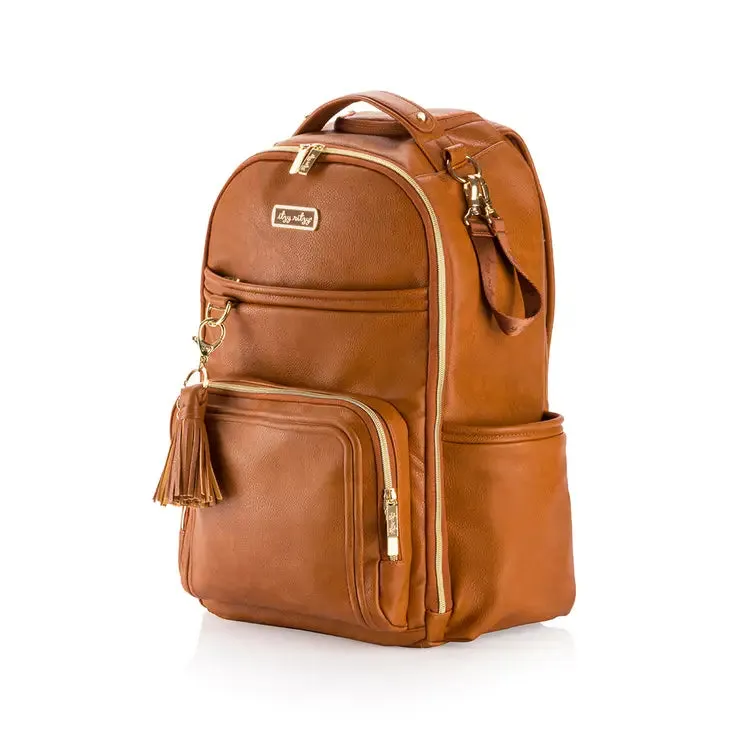 Itzy Ritzy - Boss Plus Diaper Bag Backpack - Cognac