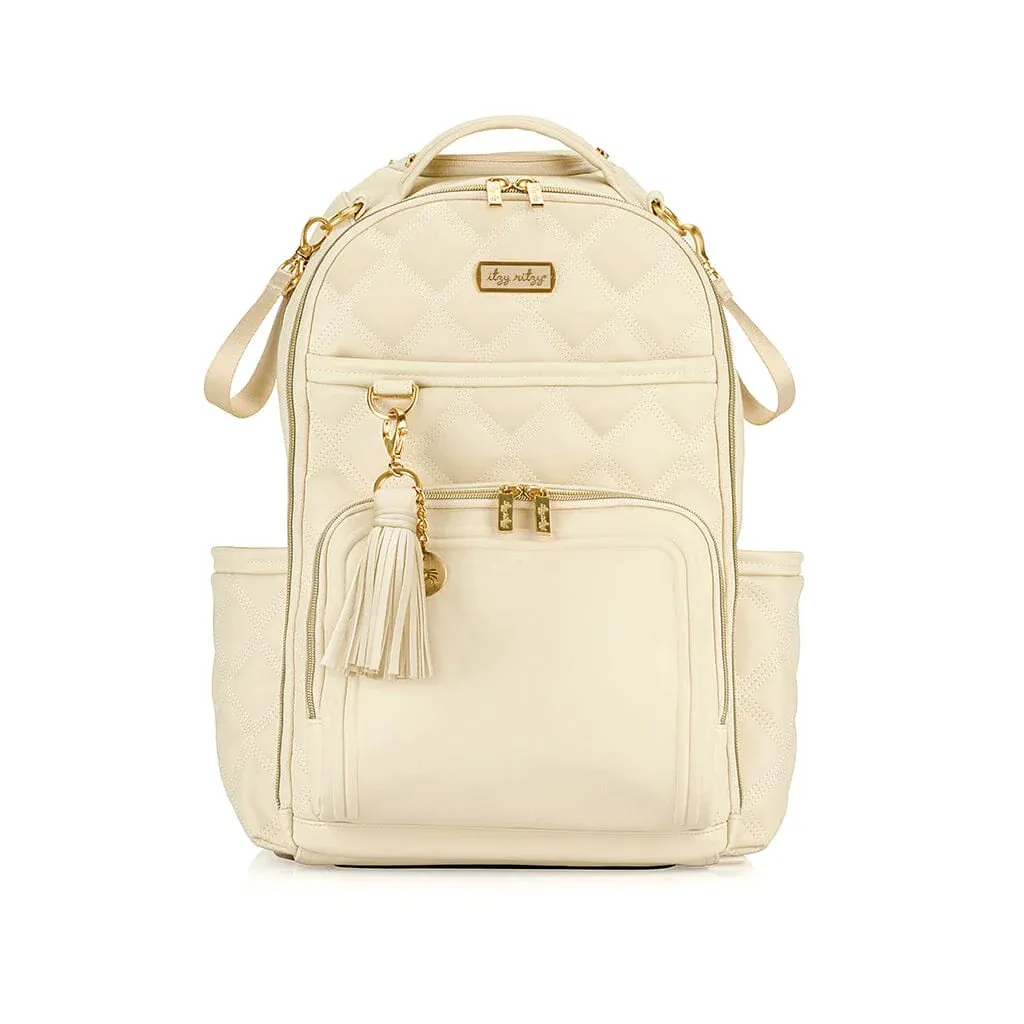 Itzy Ritzy - Boss Plus Diaper Bag Backpack - Milk and Honey
