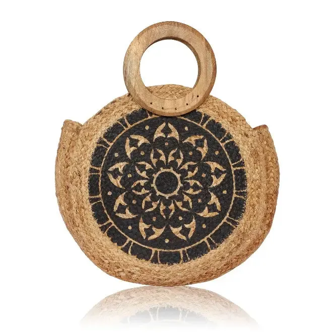 Jessie Round Jute Bag