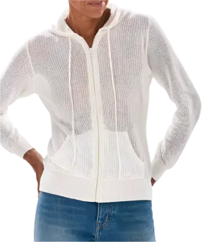 Jumper 1234 London - Cotton/Cashmere Mesh Hoodie - Chalk