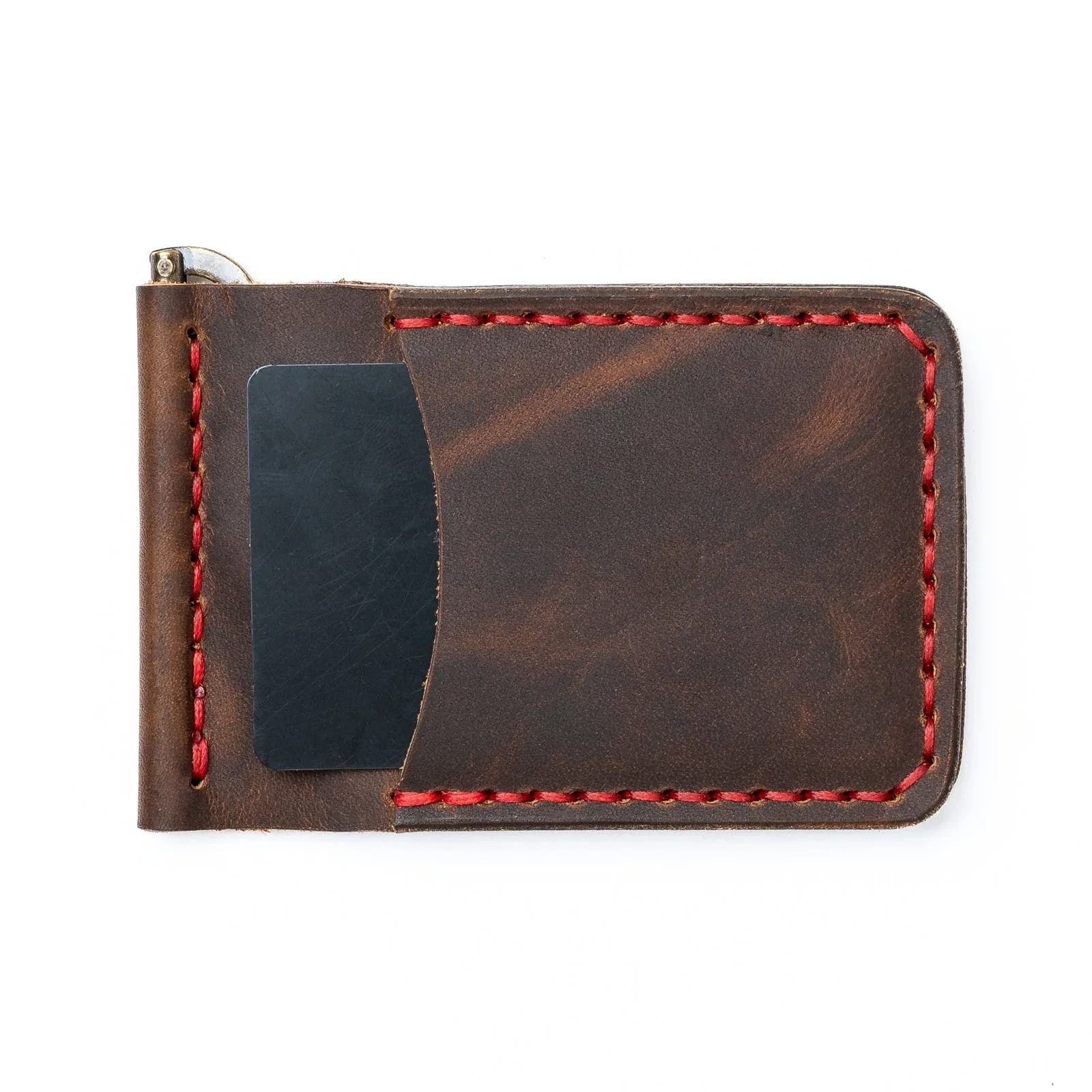 Leather Money Clip Wallet