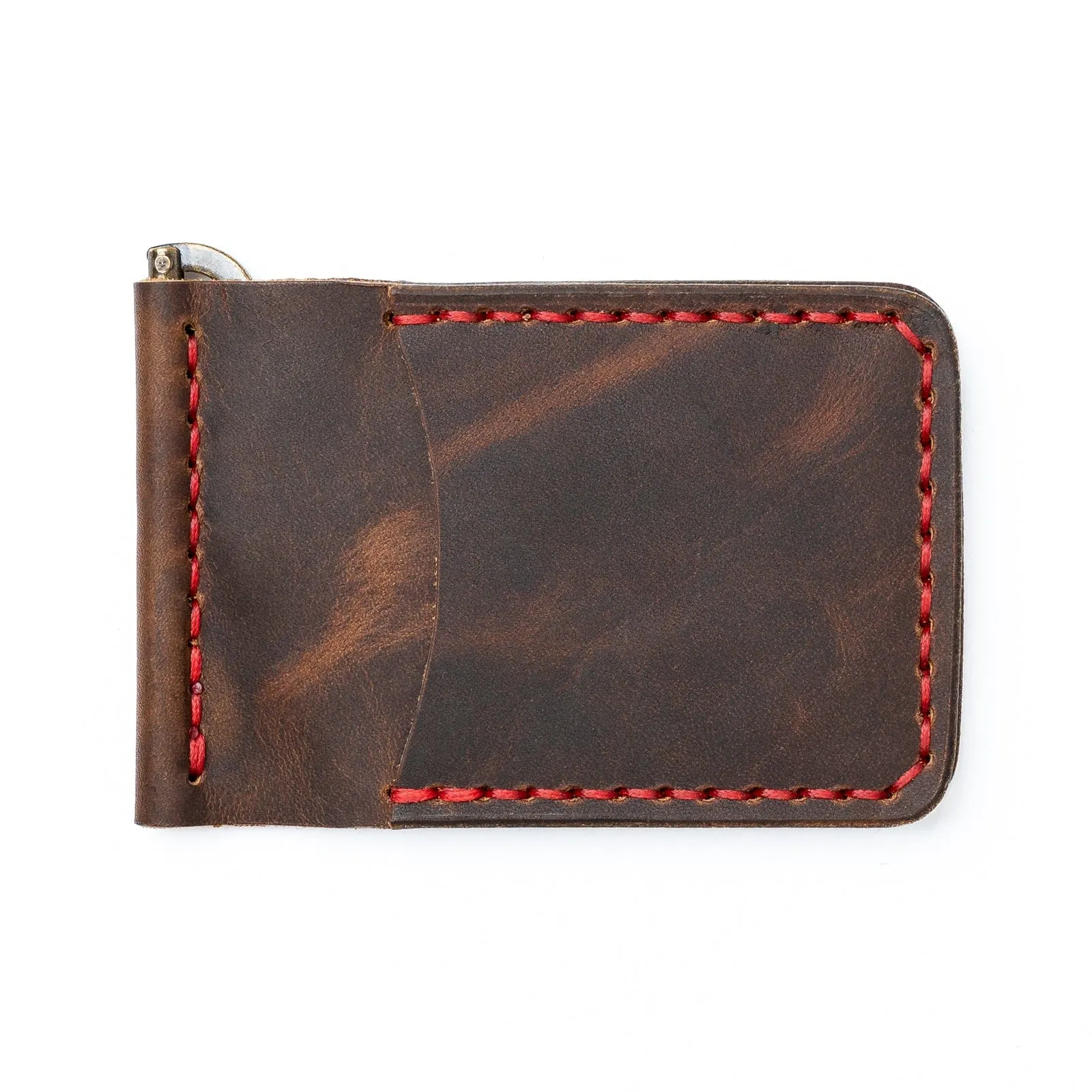 Leather Money Clip Wallet