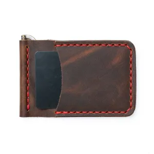 Leather Money Clip Wallet