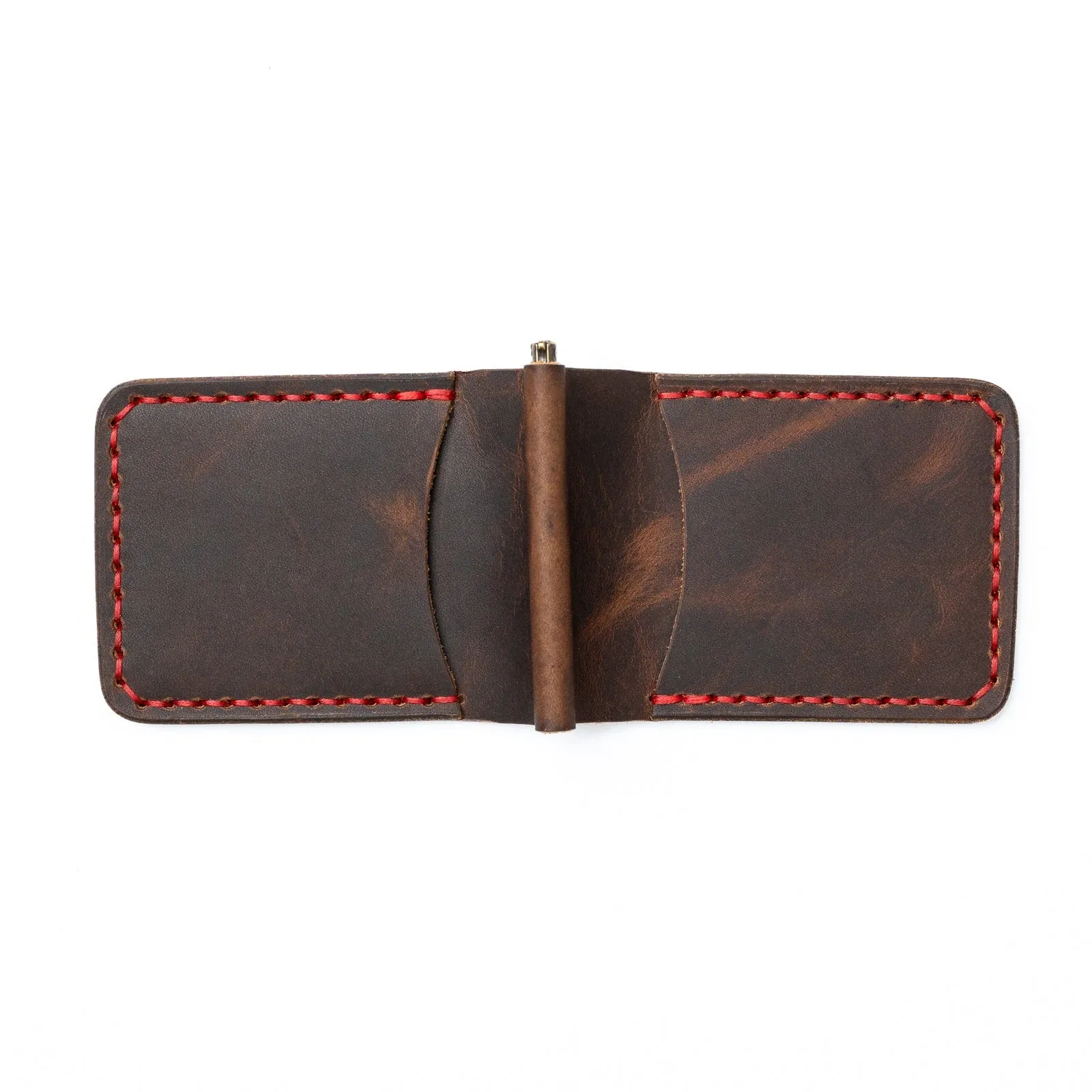 Leather Money Clip Wallet