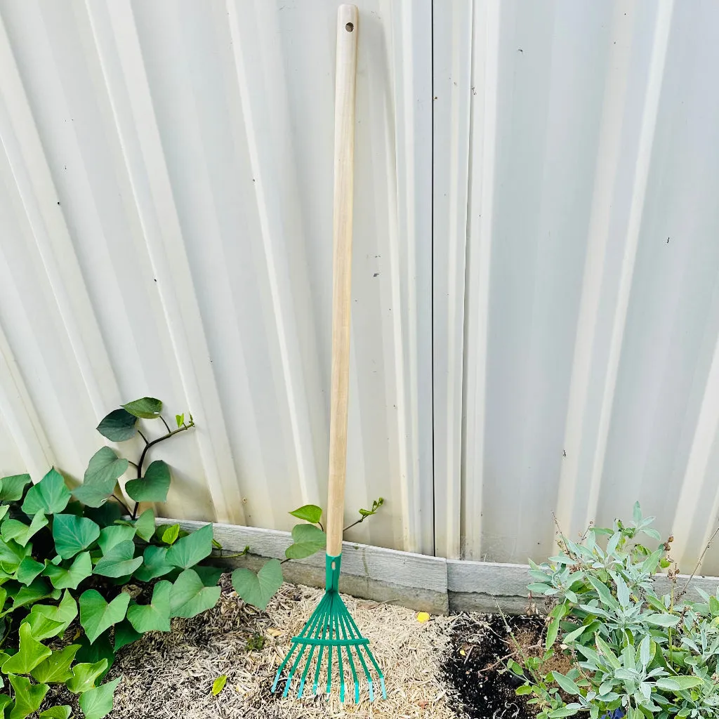 Long Hardwood Handled Garden Tools for Kids with Metal Heads