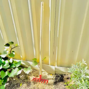 Long Hardwood Handled Garden Tools for Kids with Metal Heads