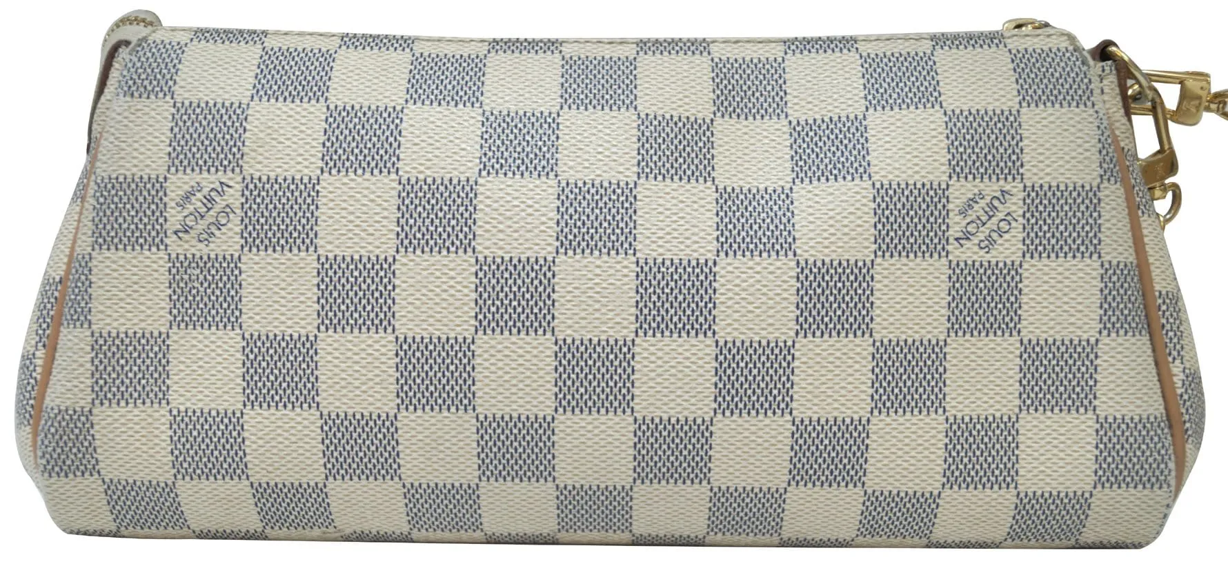 LOUIS VUITTON Damier Azur Eva Clutch Messenger Crossbody Bag