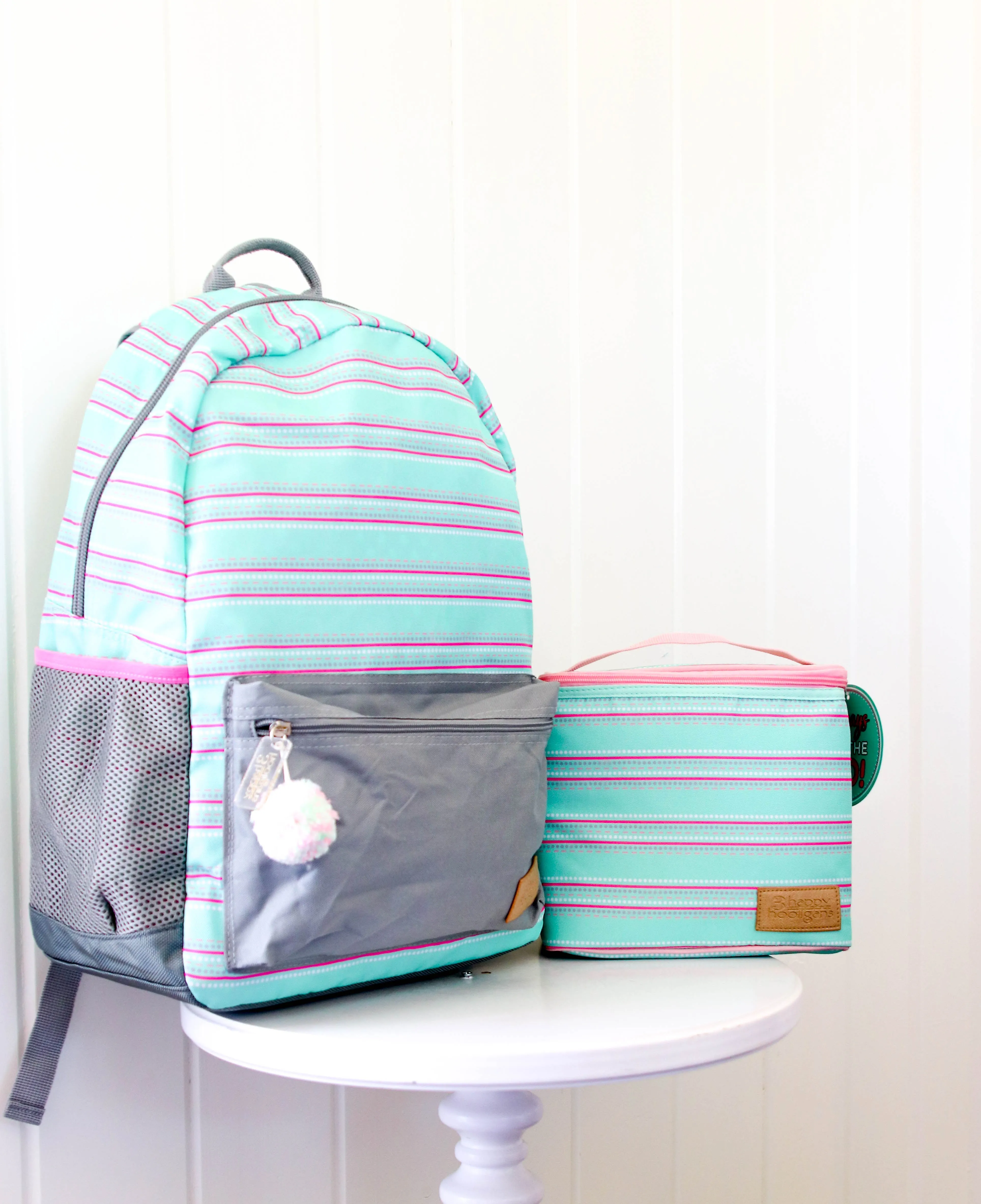 Lunch Box (Mint Stripe) - Boss Babe - Packs of 4