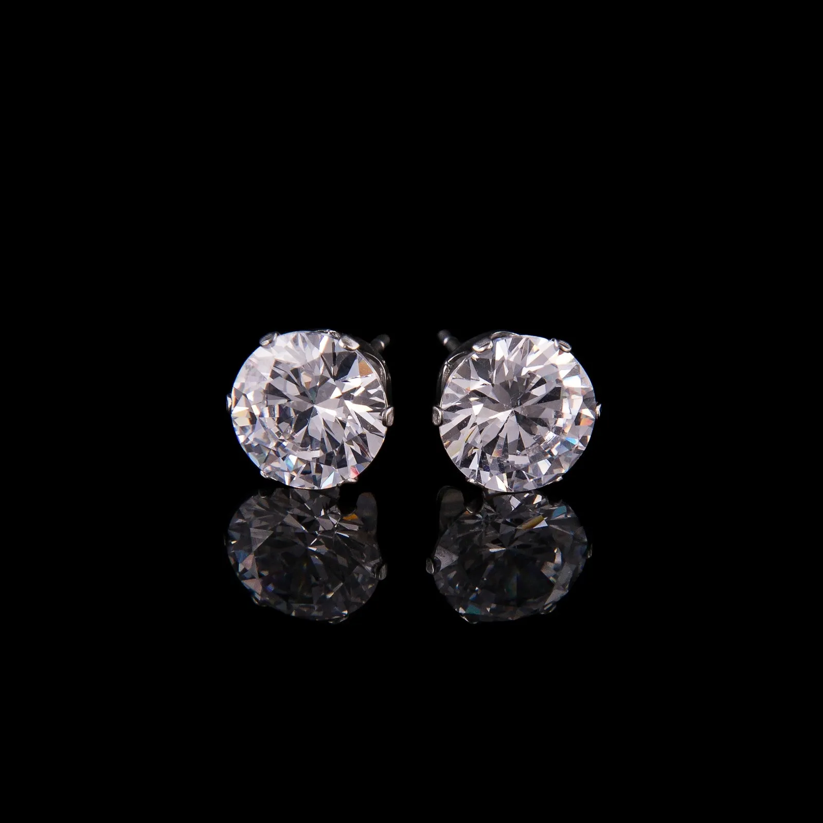 Mad Ally Diamante Stud Earrings