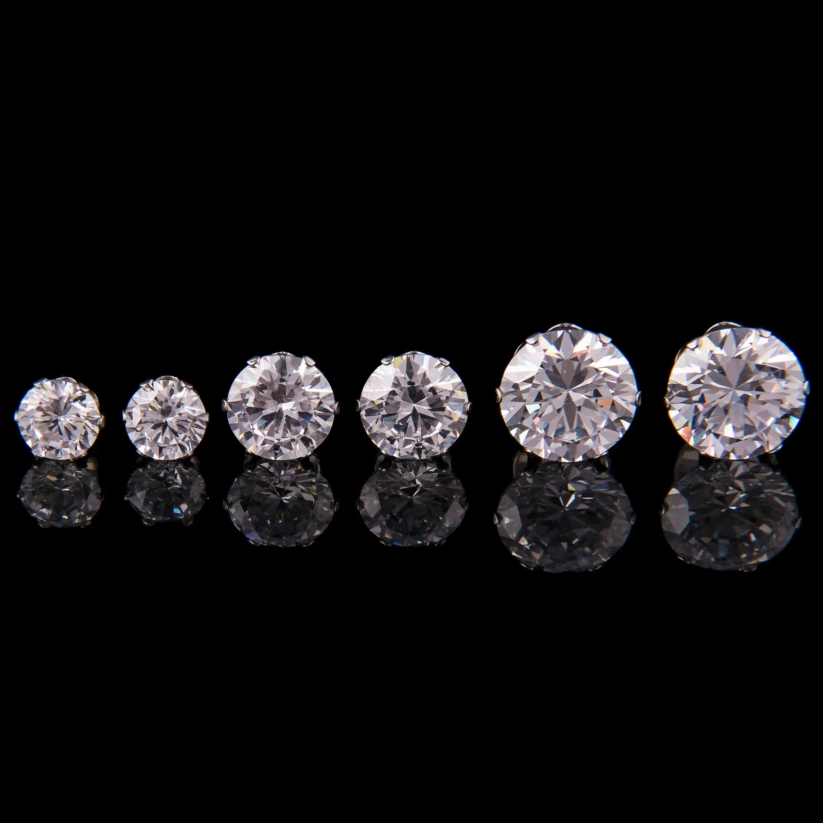 Mad Ally Diamante Stud Earrings