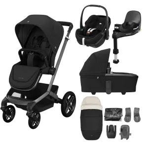 Maxi-Cosi FAME 9 Piece Premium Bundle in Twillic Black