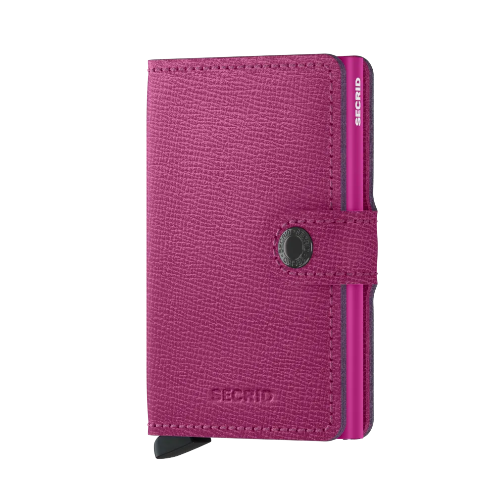 Miniwallet Crisple Fuchsia RFID Secure