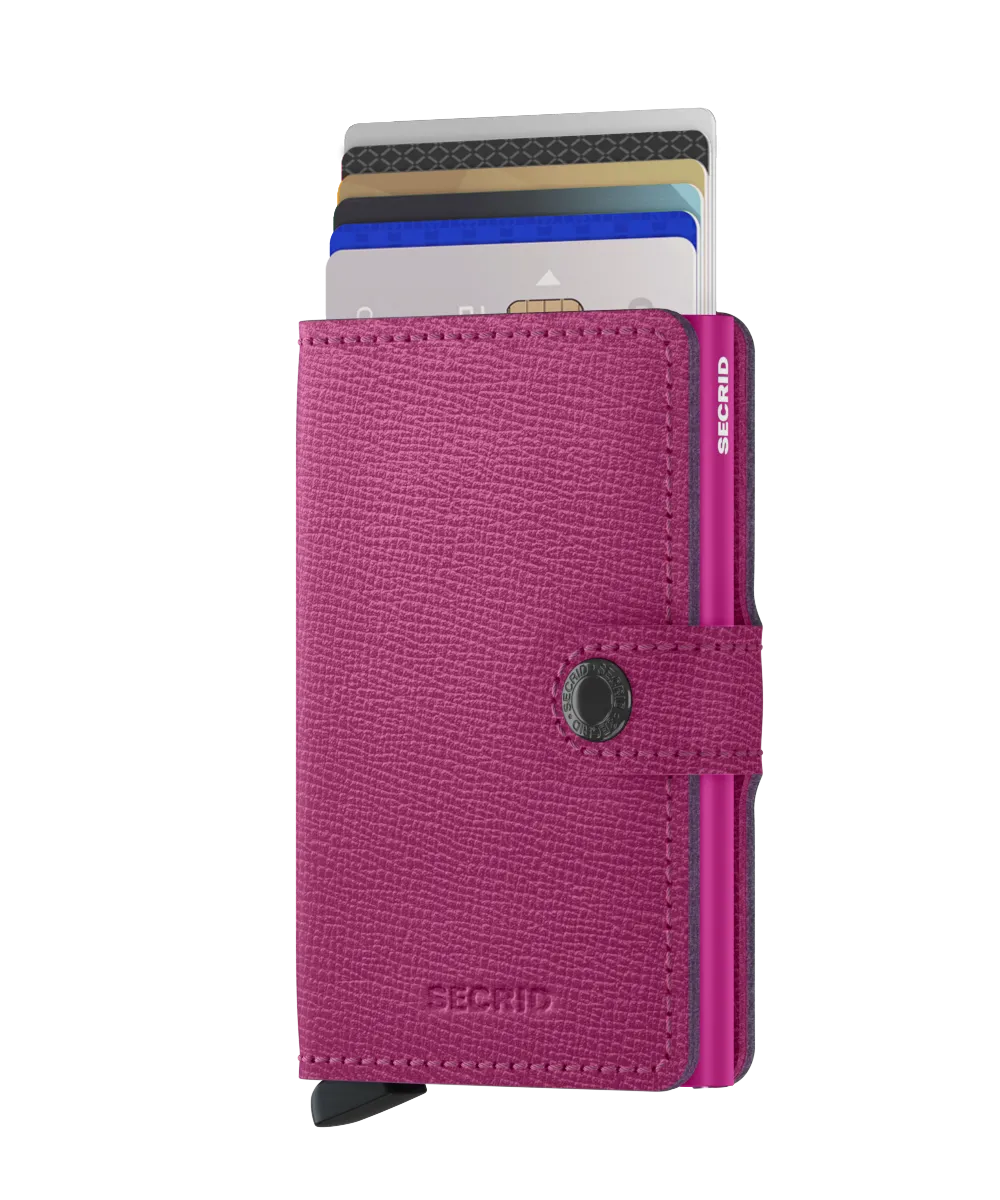Miniwallet Crisple Fuchsia RFID Secure