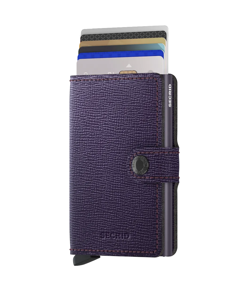 Miniwallet Crisple Purple RFID Secure