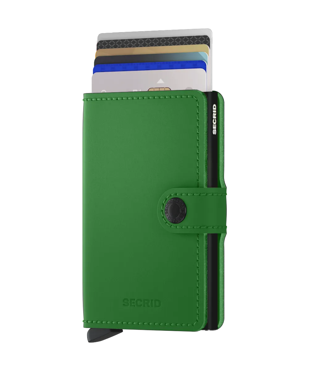Miniwallet Matte Bright Green FRID Secure